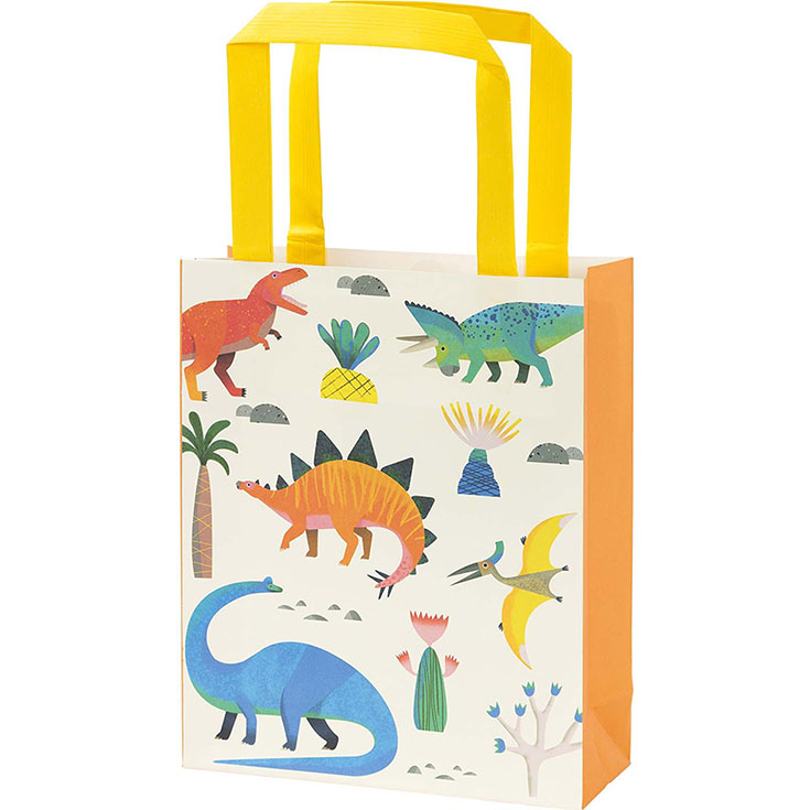 8 Party Dino Bags