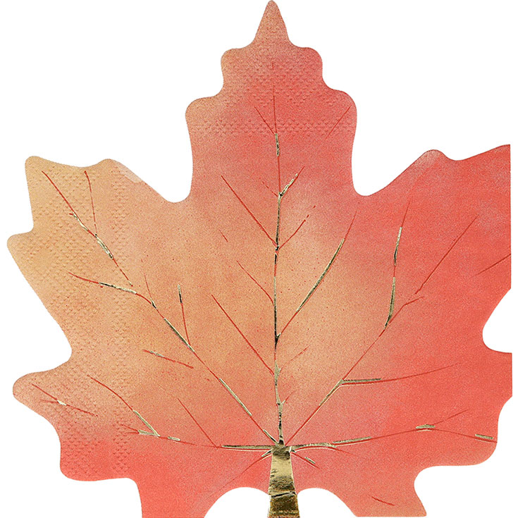 16 Maple Leaf Napkins