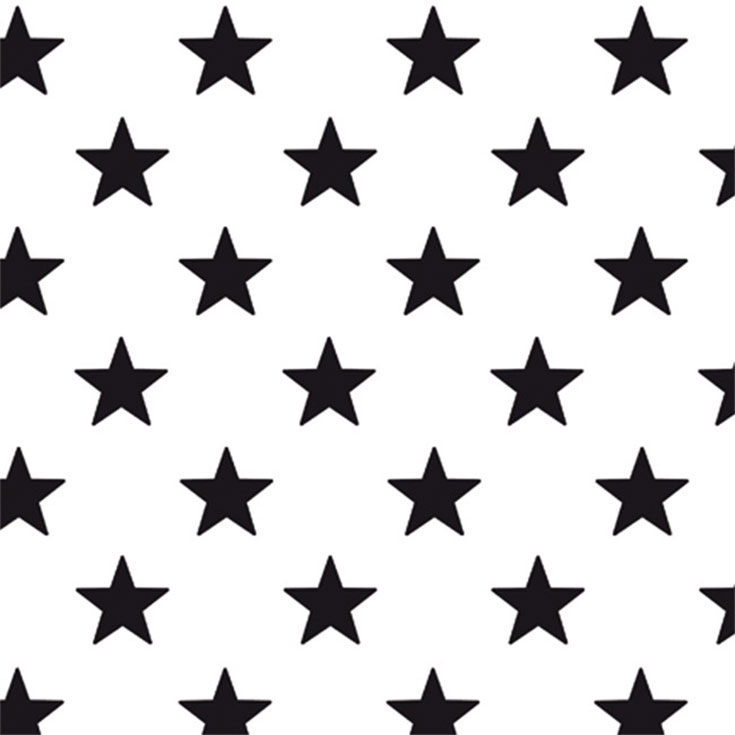 Black Star Wrapping Paper