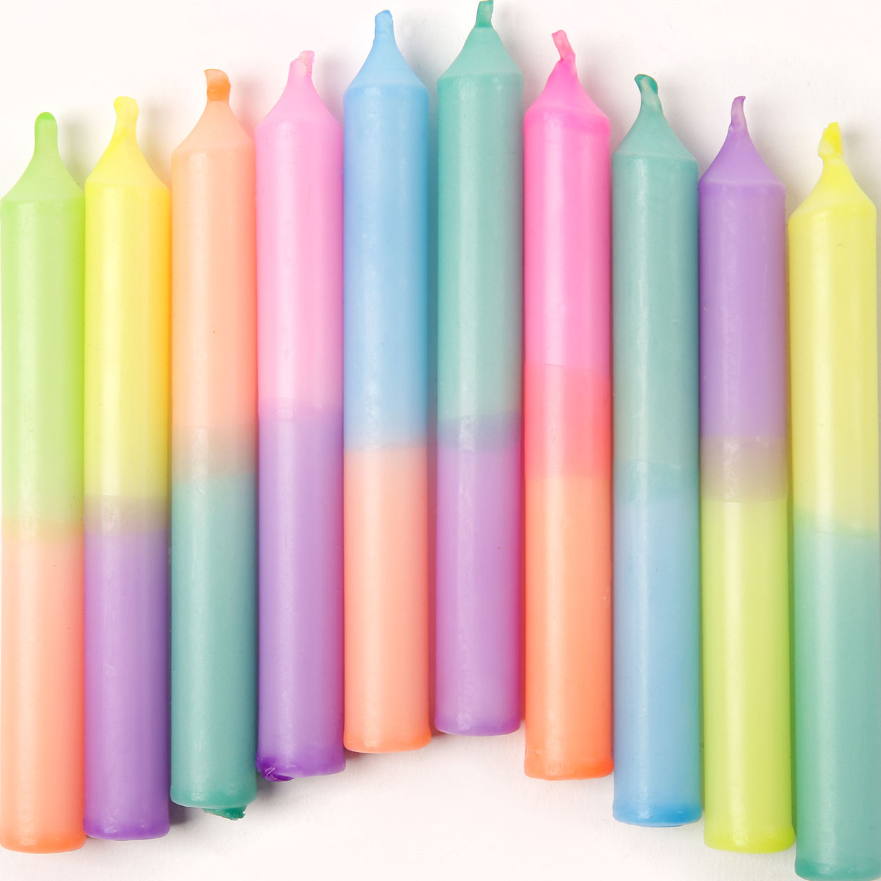Candles - Rainbow Dipped 
