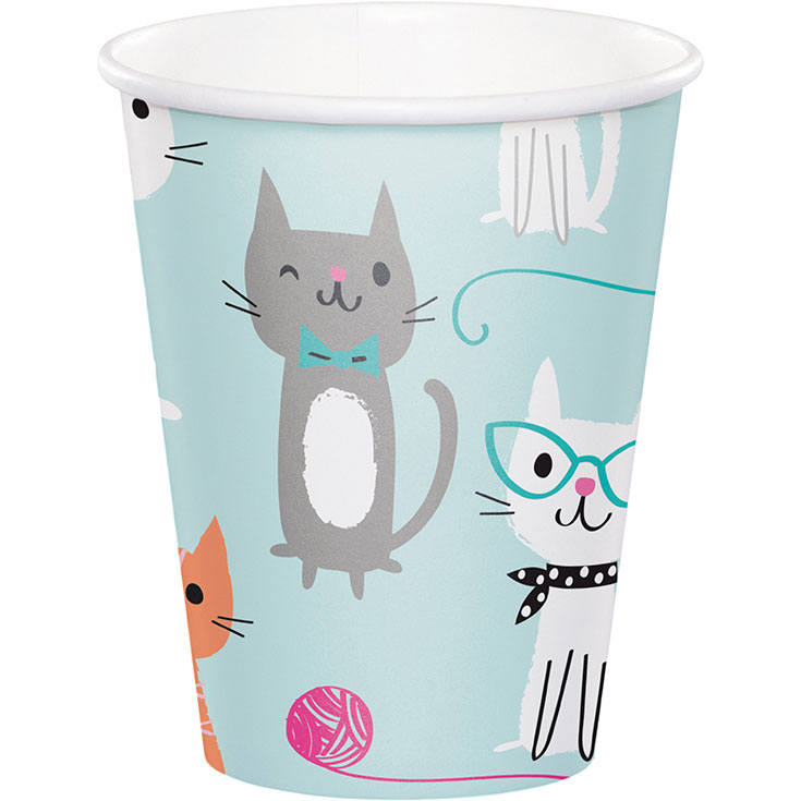 8 Purrfect Party Cups