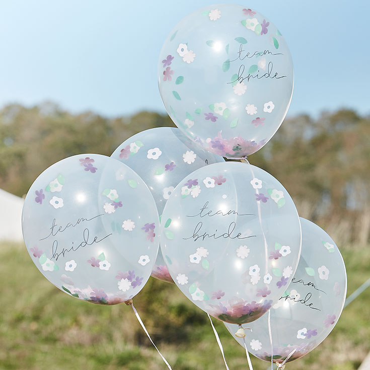 5 Boho Bride to Be Balloons 