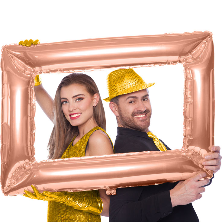 Foil Balloon - Rose Gold Picture Frame 