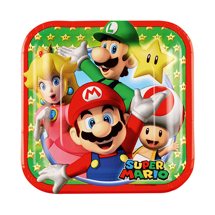 8 Small Super Mario Plates
