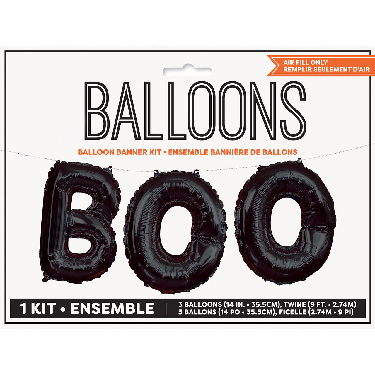 Ballon Buchstabengirlande - BOO 