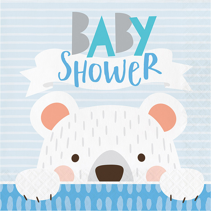 16 Little Bear Shower Napkins