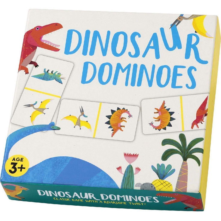 Dinosaurier Domino Spiel