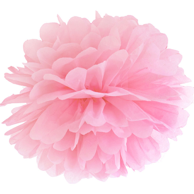 Pastel Pink Pompom - 25cm