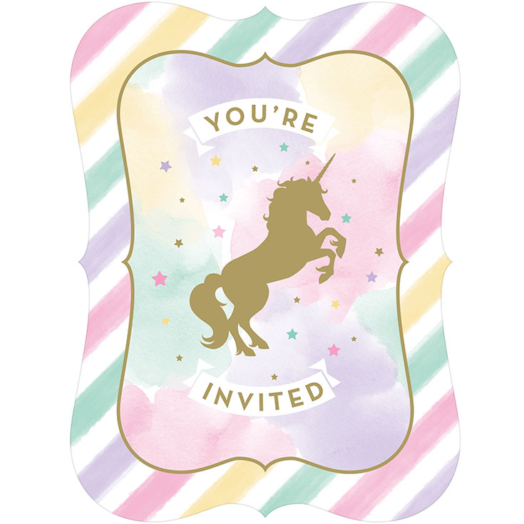 Invitations - Unicorn Sparkle 