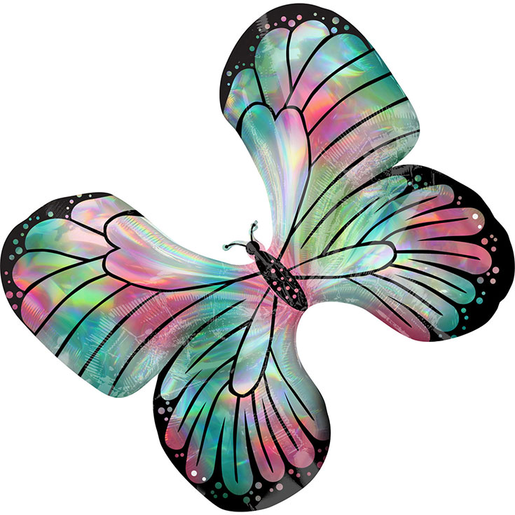 Folienballon Schimmernder Schmetterling 