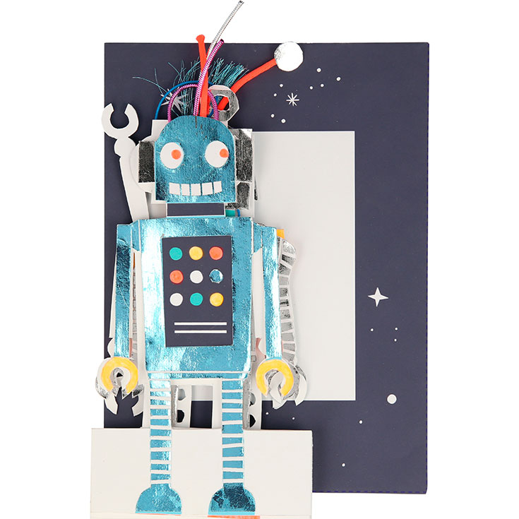Roboter Geburtstagskarte