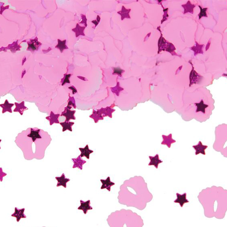 Tischkonfetti - Rosa Babyfüßchen