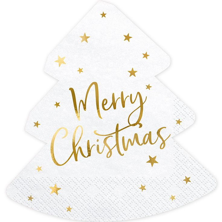 20 Christmas Tree Napkins