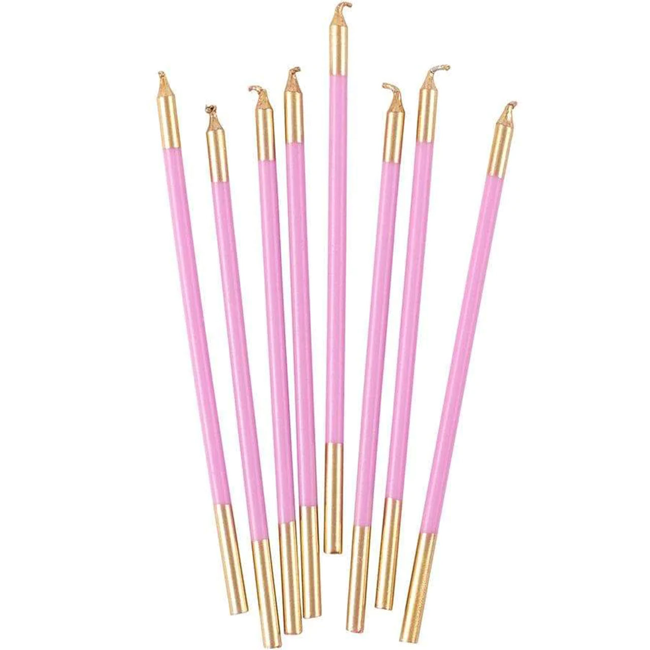 Cake Candles - Candy Pink & Gold
