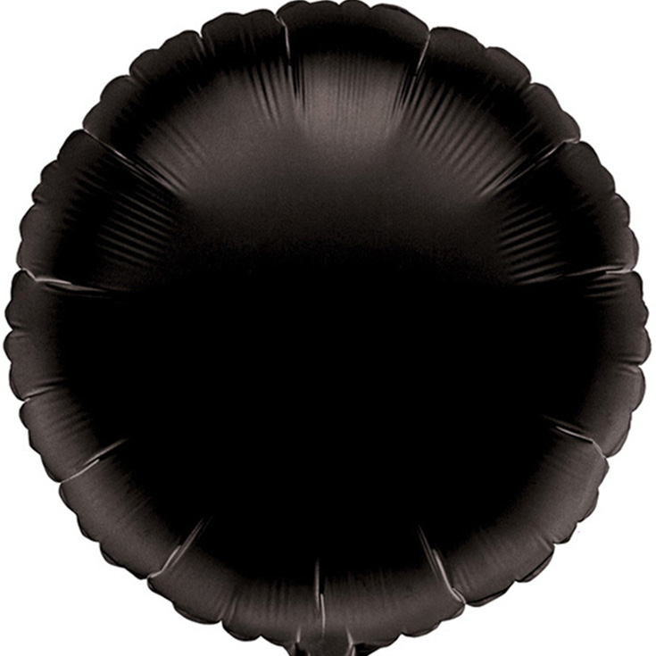 Black Circle Foil Balloon