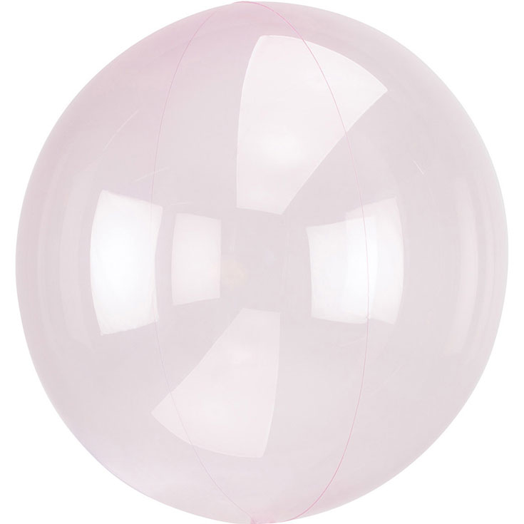 Clear Pastel Pink Foil Balloon