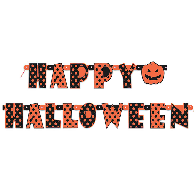 Buchstabenkette - Happy Halloween
