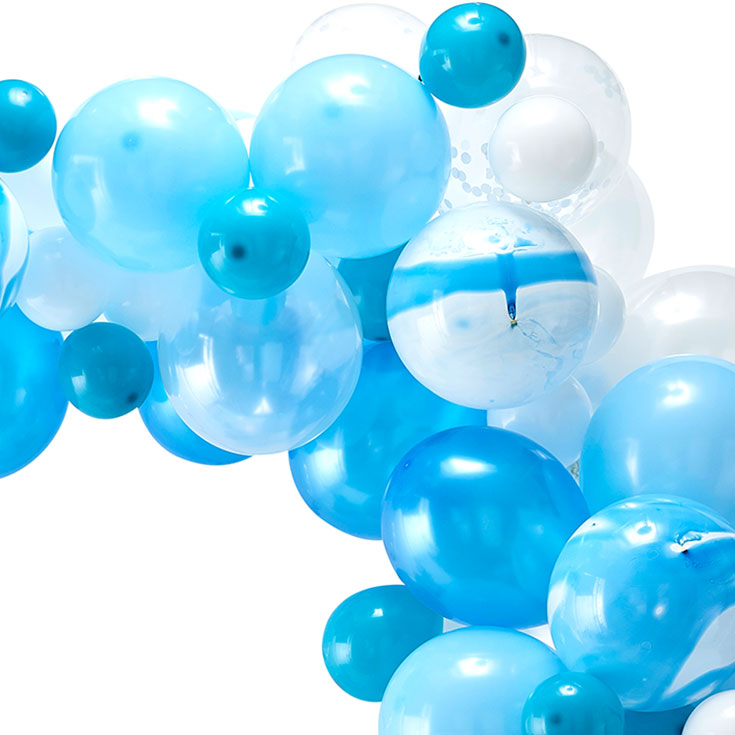 Ballongirlanden Set Blau