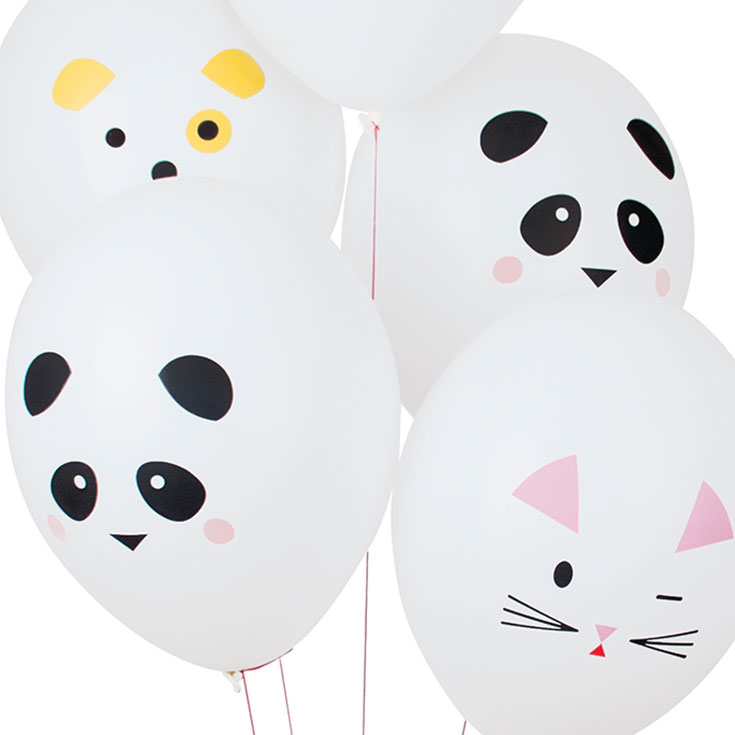 5 Mini Animals Balloons