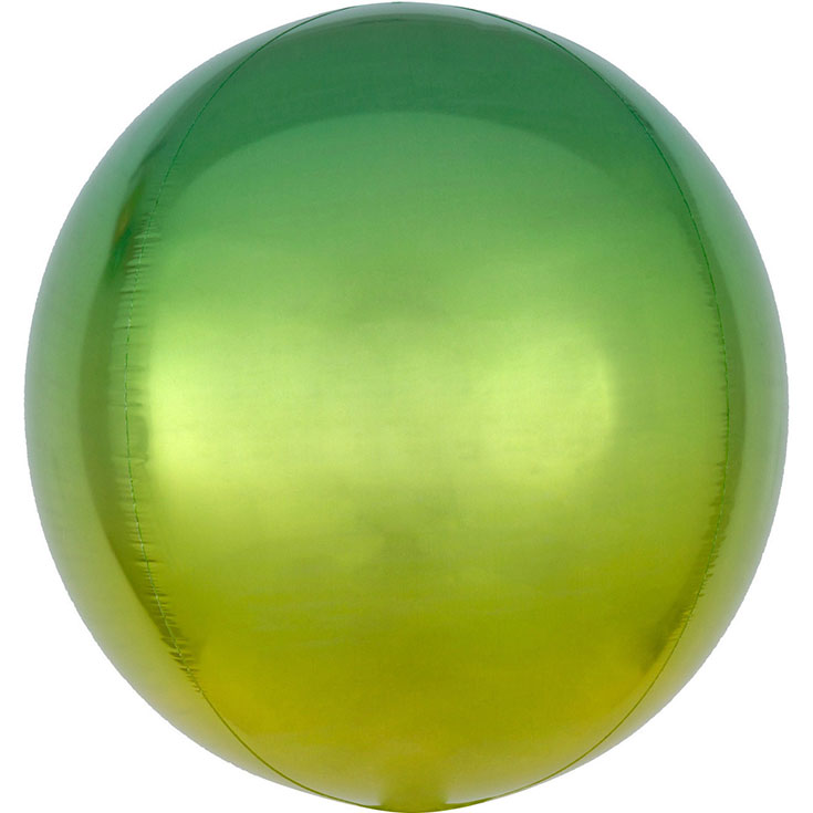 ORBZ Folienballon Grün & Gelb