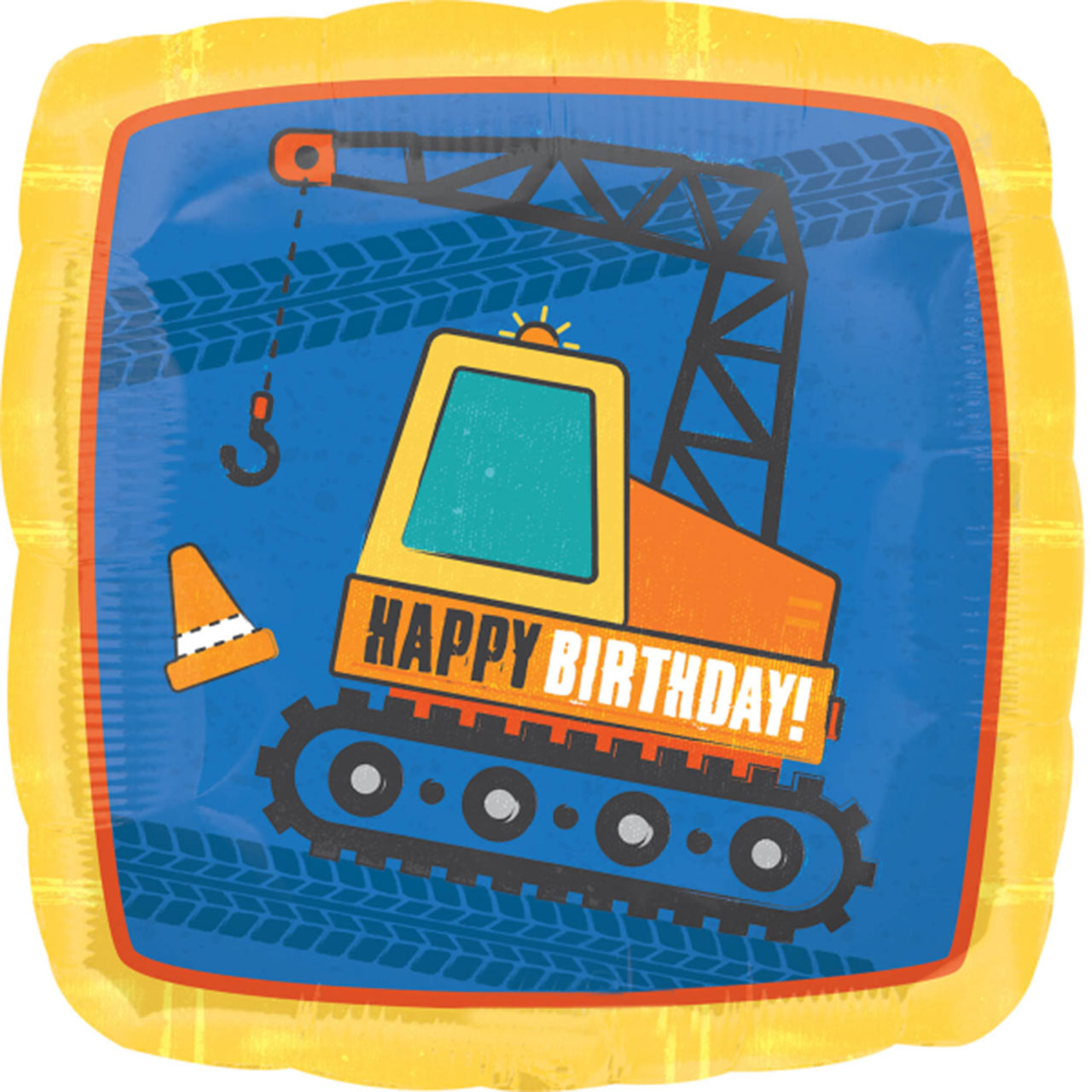 Folienballon - Baustelle Happy Birthday