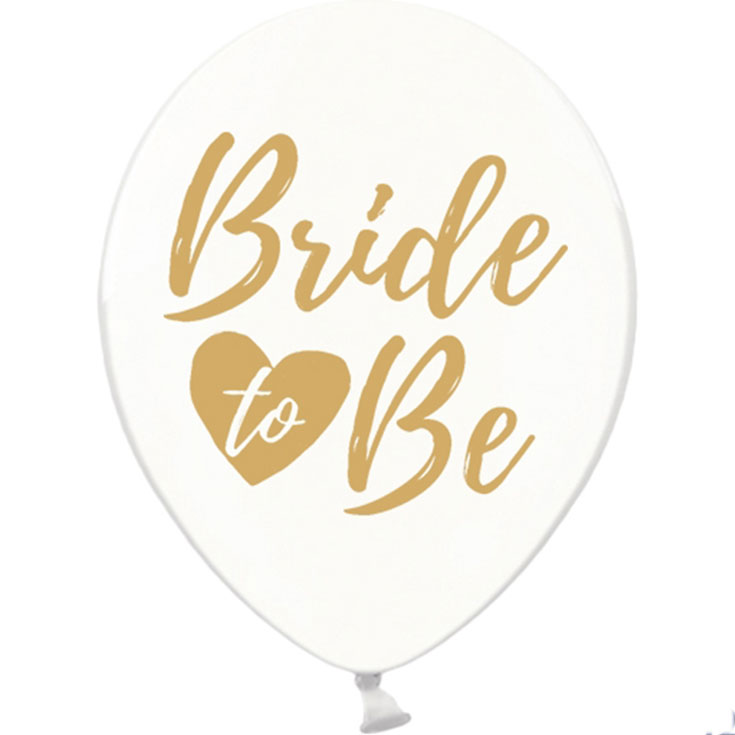 5 Bride to Be Ballons - Gold