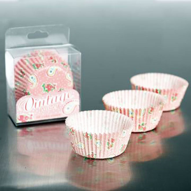 60 Cupcake-Formen Rosen und Paisley