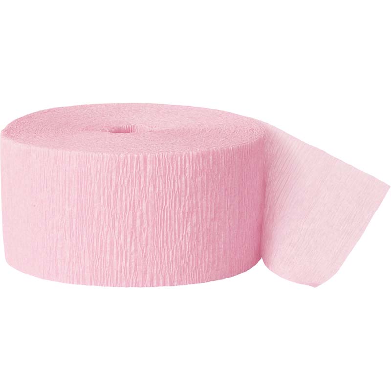 Crepe Streamer - Pastel Pink 
